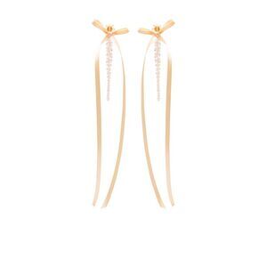 Simone Rocha Women Bow Ribbon Drip Earrings